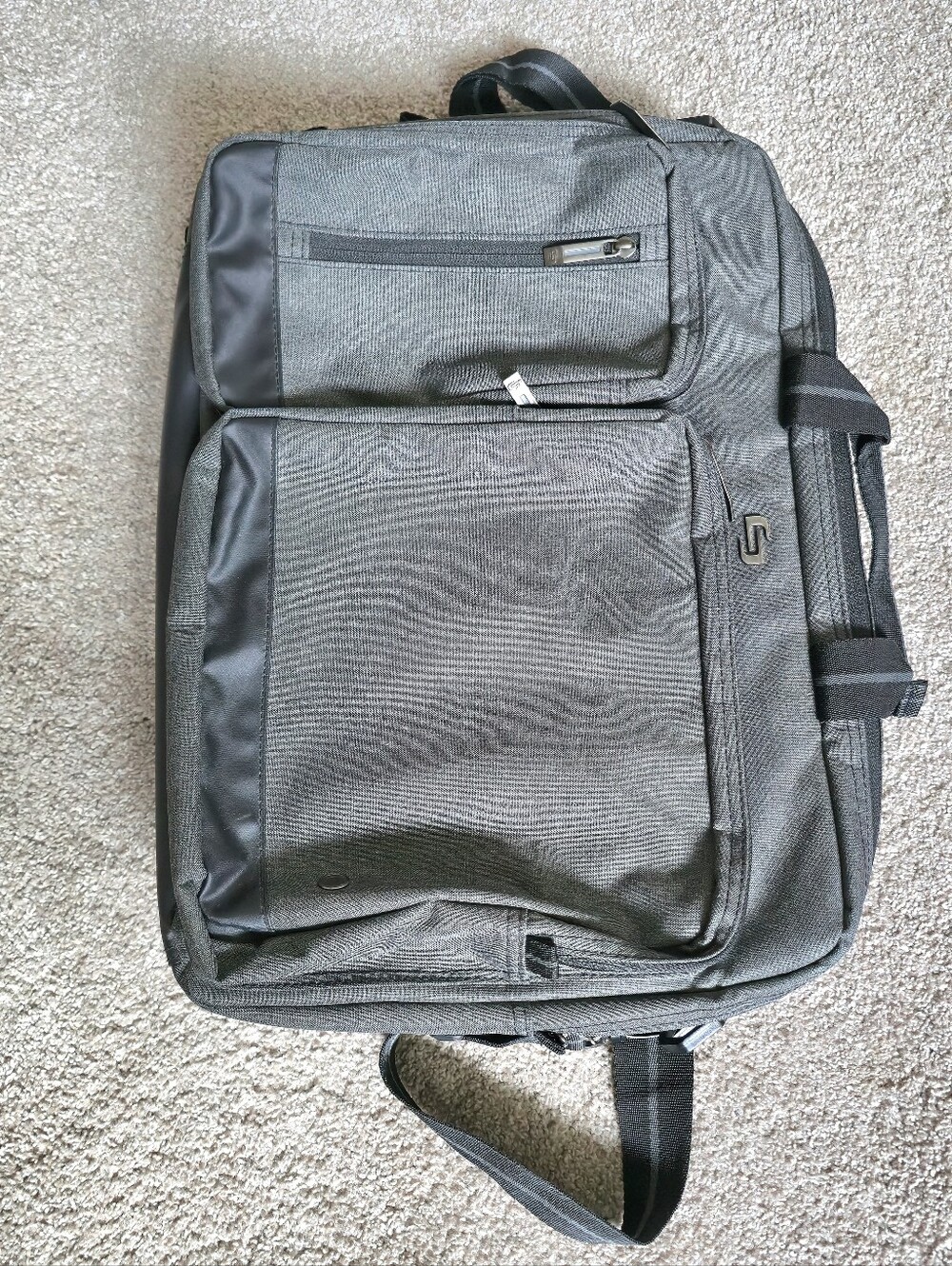 New Solo New York Duane Hybrid Briefcase Backpack Messenger Bag UBN310  Laptop